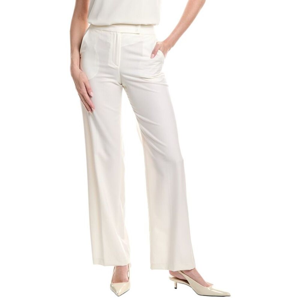 Peserico Womens Wool Pant, White
